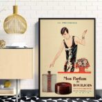 affiche publicitaire vintage parfum
