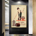 affiche publicitaire vintage parfum