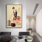 affiche publicitaire vintage parfum