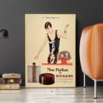 affiche publicitaire vintage parfum