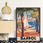 affiche vintage bandol