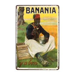 ancienne plaque publicitaire banania
