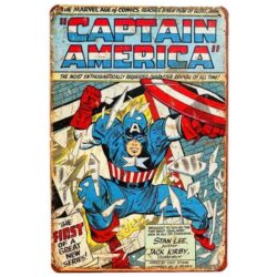 captain america plaque