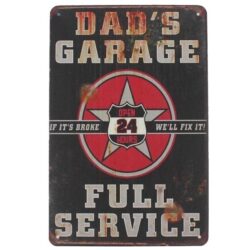 dad's garage plaque