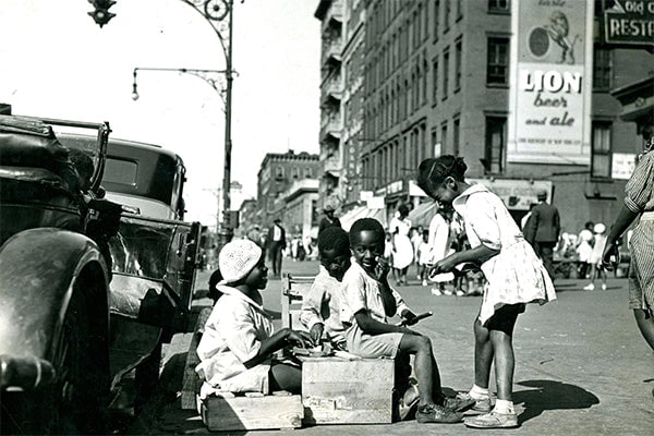 annees 50 aux etats-unis enfants noirs rue années 50