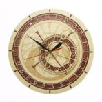 horloge astronomique en bois