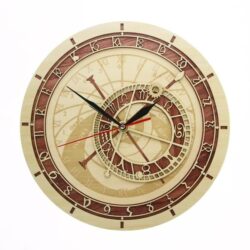 horloge astronomique en bois