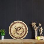 horloge astronomique en bois
