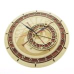 horloge astronomique en bois