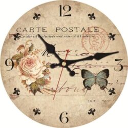 horloge avec papillon