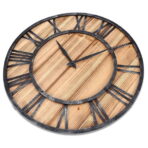 horloge bois industriel