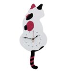horloge chat blanc