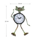 horloge chat métal