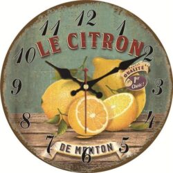 horloge citron