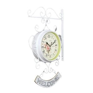 horloge de gare blanche