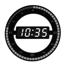 horloge digitale murale vintage
