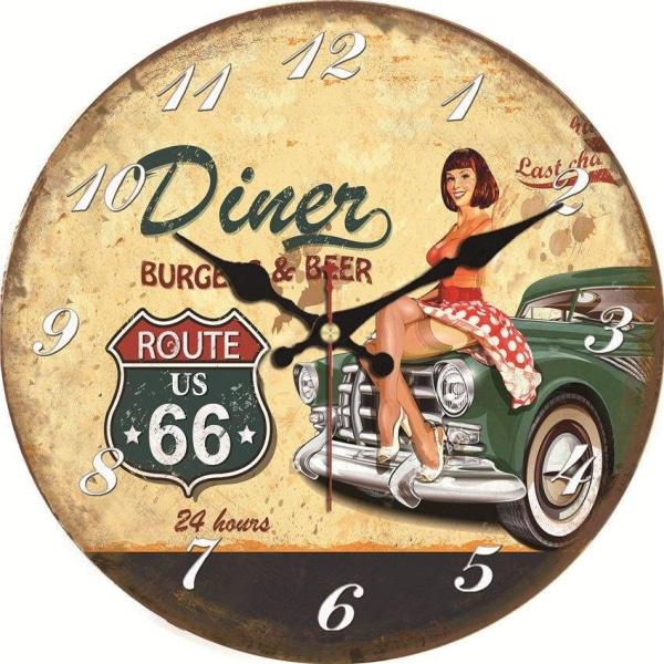 horloge-diner-americain horloge diner américain