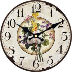 horloge fleurs