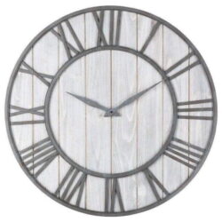 horloge industrielle bois