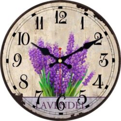 horloge lavande