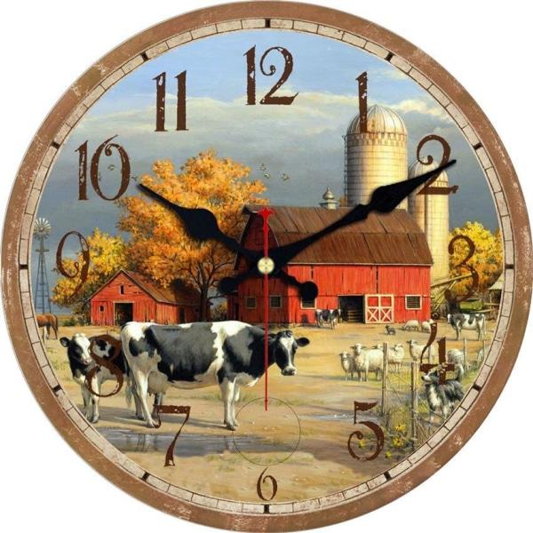 horloge-murale-animaux-de-la-ferme horloge murale animaux de la ferme