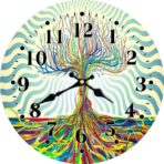 horloge murale arbre de vie