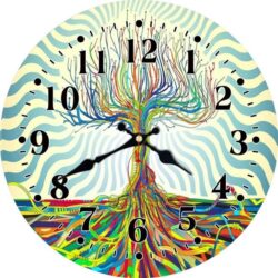 horloge murale arbre de vie