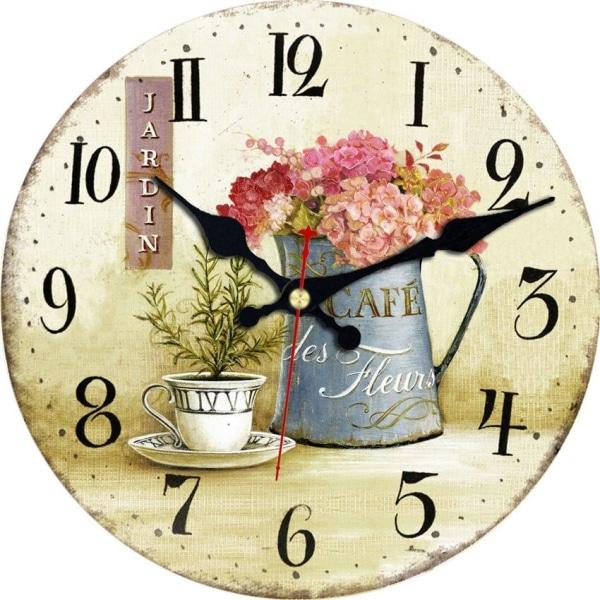 horloge-murale-avec-fleurs horloge murale avec fleurs