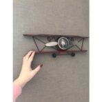 horloge murale avion vintage