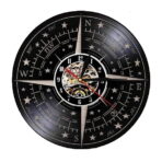horloge murale boussole