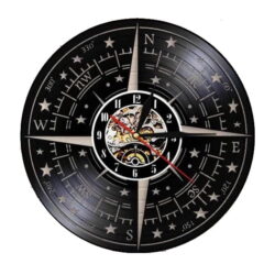 horloge murale boussole