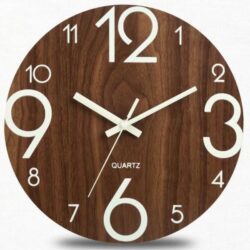 horloge murale brune