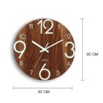 horloge murale brune