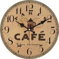horloge murale cafetière