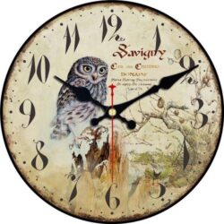 horloge murale chouette