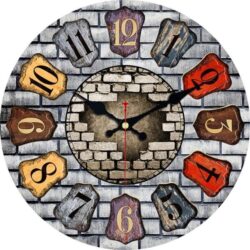horloge murale couleur