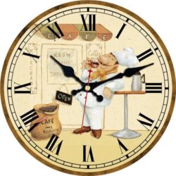 horloge murale de cuisine vintage