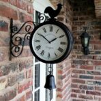 horloge de gare double affichage