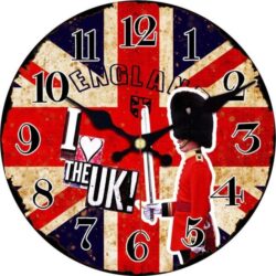 horloge murale drapeau anglais