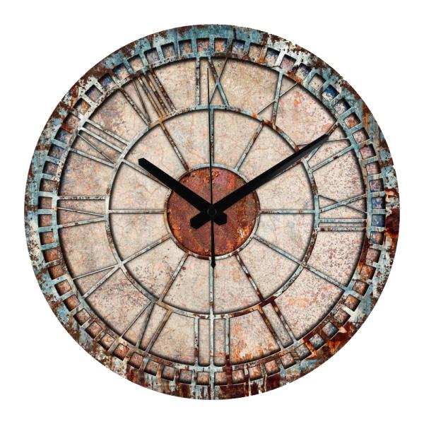 horloge-murale-effet-rouille-1 horloge murale effet rouille
