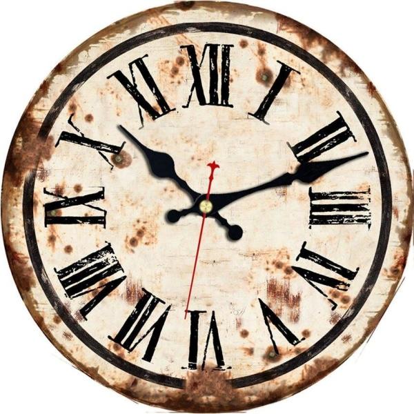 horloge-murale-effet-rouille horloge murale effet rouille
