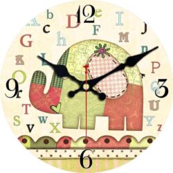 horloge murale éléphant