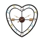 horloge murale en forme de coeur