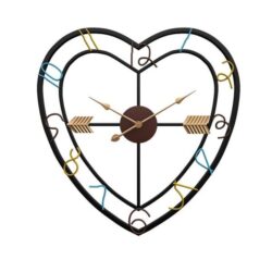 horloge murale en forme de coeur