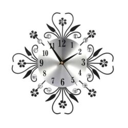 horloge murale fleurs