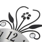 horloge murale fleurs