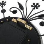 horloge murale fleurs