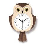 horloge murale hibou