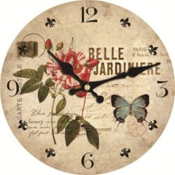 horloge murale jardin