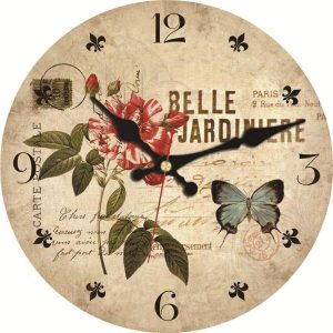 horloge murale jardin